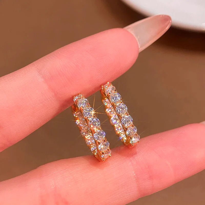 2.6ct D Moissanite 925 Sterling Silver Huggie Hoop Earrings for Women Wedding 2.6ct D Moissanite 925 Sterling Silver Huggie Hoop Earrings for Women Wedding