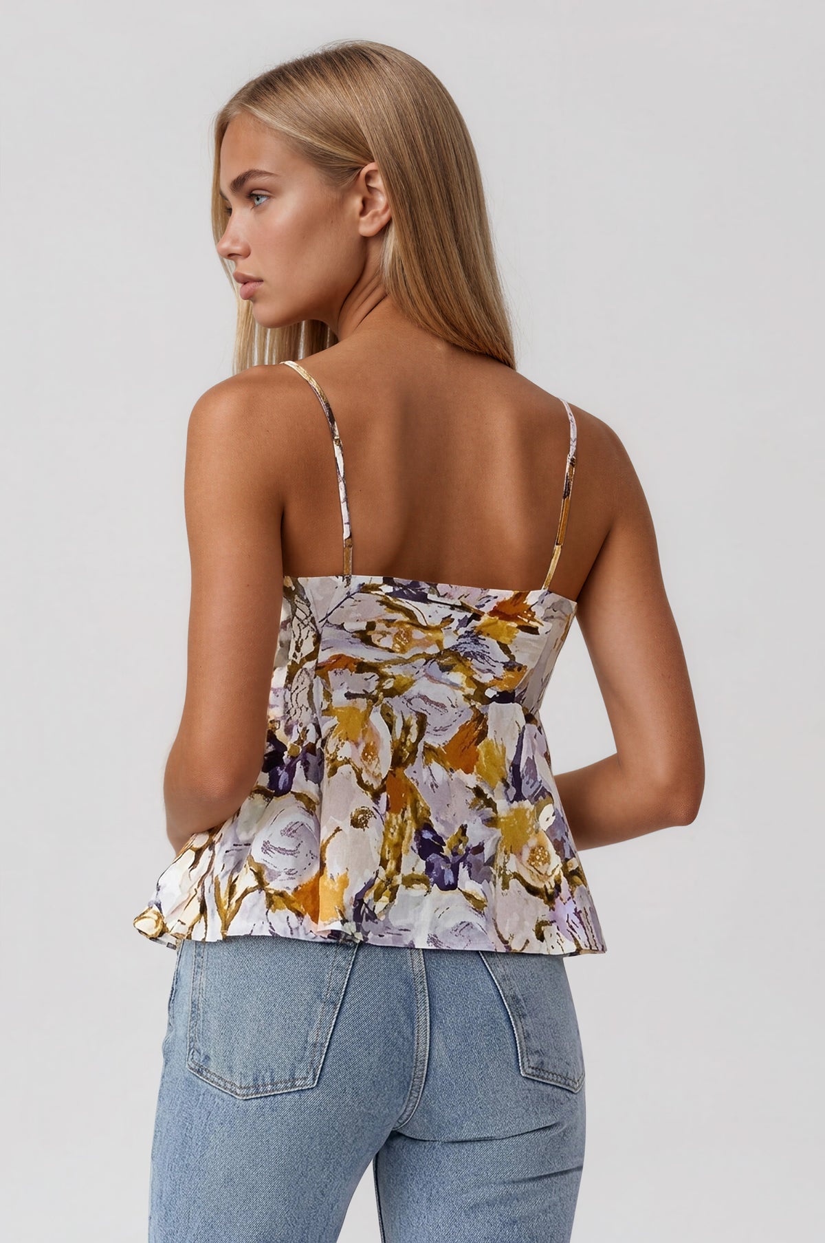 Colleen Peplum Top - Multicolor (Final Sale) Colleen Peplum Top - Multicolor (Final Sale)