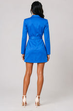 Darlene Blazer Dress - Sapphire Blue (Final Sale) Darlene Blazer Dress - Sapphire Blue (Final Sale)