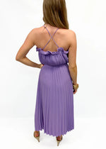 Eileen Pleaded Slip Midi Dress - Lavender (Final Sale) Eileen Pleaded Slip Midi Dress - Lavender (Final Sale)