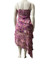 Gia Cowl Neck Frill Midi Dress - Violet Yellow (Final Sale) Gia Cowl Neck Frill Midi Dress - Violet Yellow (Final Sale)