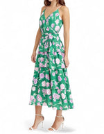 Inez Tiered Maxi Dress - Green Purple (Final Sale) Inez Tiered Maxi Dress - Green Purple (Final Sale)