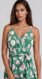Inez Tiered Maxi Dress - Green Purple (Final Sale) Inez Tiered Maxi Dress - Green Purple (Final Sale)