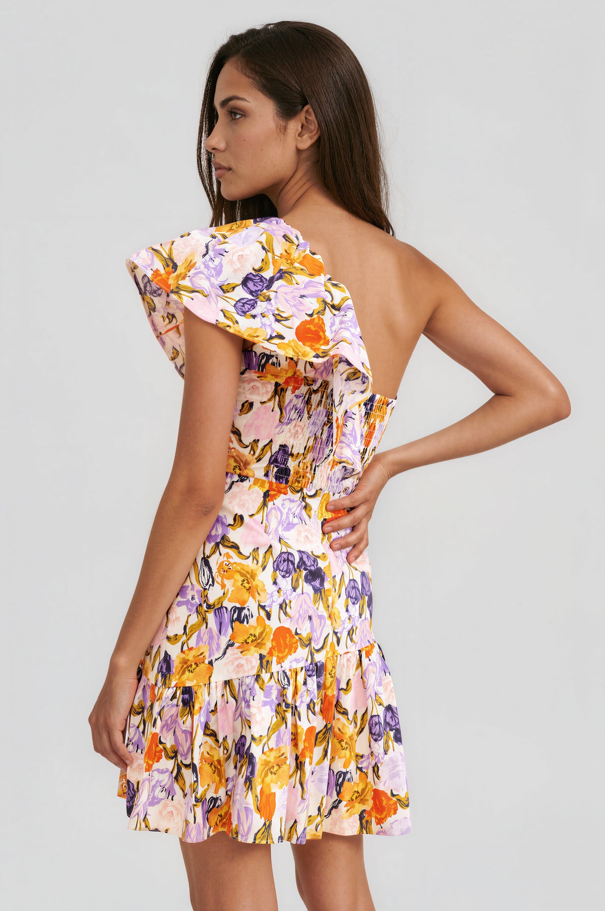 Kylie One Shoulder Mini Dress - Multicolor (Final Sale) Kylie One Shoulder Mini Dress - Multicolor (Final Sale)