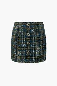 Lauren Tweed High Waisted Skirt - Navy Tweed (Final Sale) Lauren Tweed High Waisted Skirt - Navy Tweed (Final Sale)
