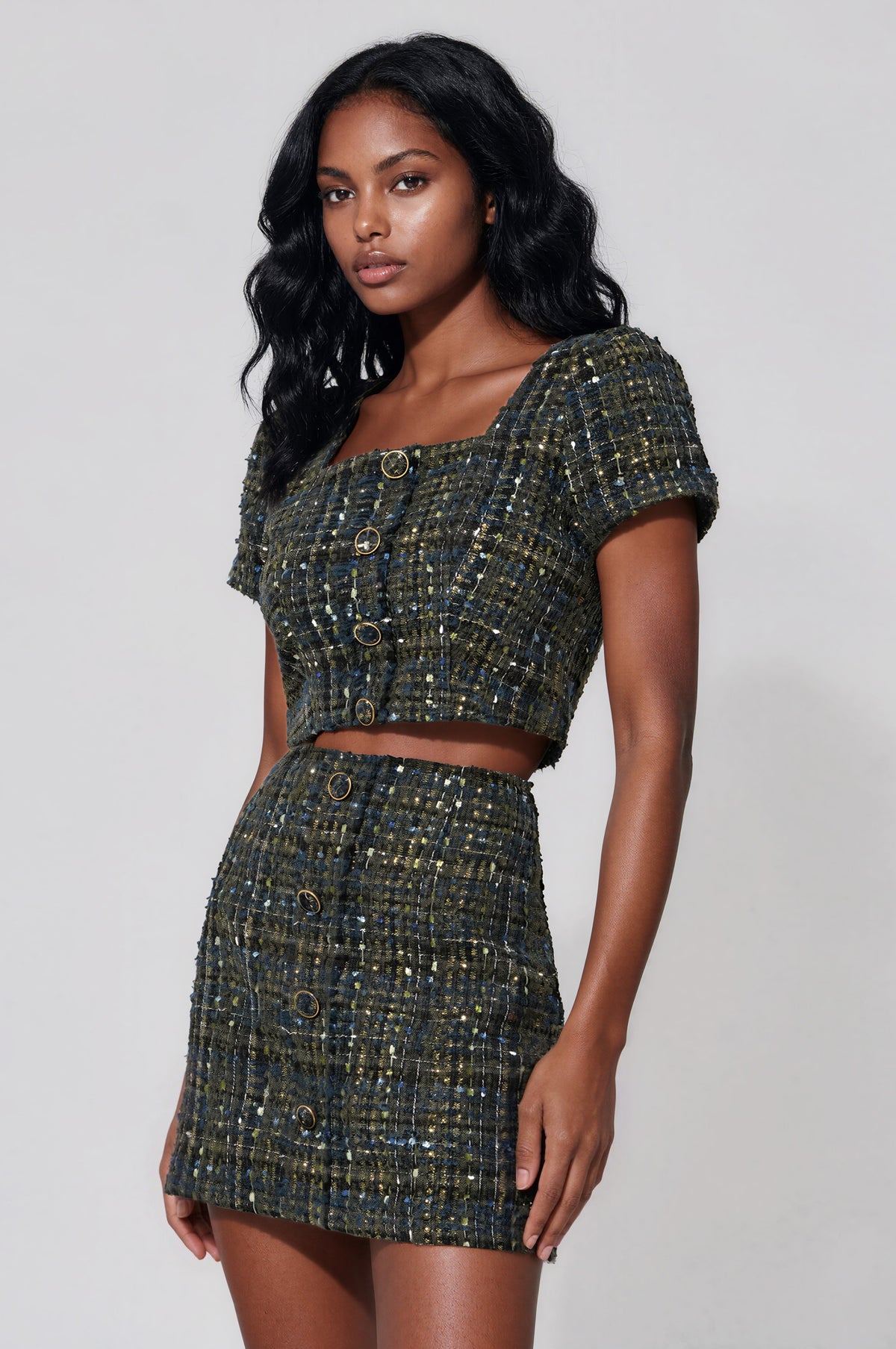 Lauren Tweed Matching Set - Navy Tweed (Final Sale) Lauren Tweed Matching Set - Navy Tweed (Final Sale)