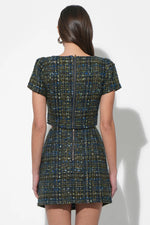 Lauren Tweed Cropped Top - Navy Tweed (Final Sale) Lauren Tweed Cropped Top - Navy Tweed (Final Sale)