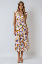 Pami Shoulder Tie Dress - Multicolor (Final Sale) Pami Shoulder Tie Dress - Multicolor (Final Sale)