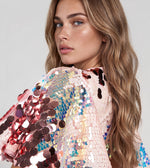 Verona Paillette Mini Dress - Pink Multi (Final Sale) Verona Paillette Mini Dress - Pink Multi (Final Sale)