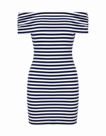 Malory Striped Mini Dress – Navy/White (Final Sale) Malory Striped Mini Dress – Navy/White (Final Sale)