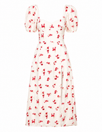 Gillian Midi Dress – Summer White Floral (Final Sale) Gillian Midi Dress – Summer White Floral (Final Sale)