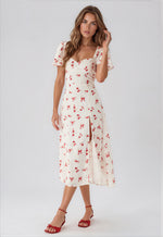 Gillian Midi Dress – Summer White Floral (Final Sale) Gillian Midi Dress – Summer White Floral (Final Sale)