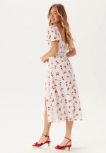Gillian Midi Dress – Summer White Floral (Final Sale) Gillian Midi Dress – Summer White Floral (Final Sale)