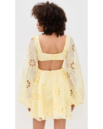 Jovie Babydoll Mini Dress - Lemon (Final Sale) Jovie Babydoll Mini Dress - Lemon (Final Sale)