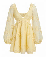 Jovie Babydoll Mini Dress - Lemon (Final Sale) Jovie Babydoll Mini Dress - Lemon (Final Sale)