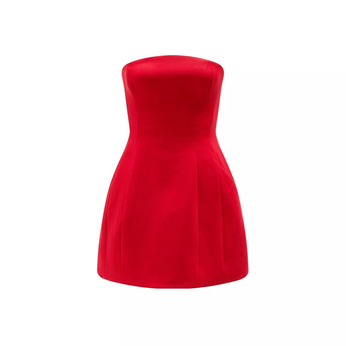 Karoline Hourglass Mini Dress – Deep Red (Final Sale) Karoline Hourglass Mini Dress – Deep Red (Final Sale)