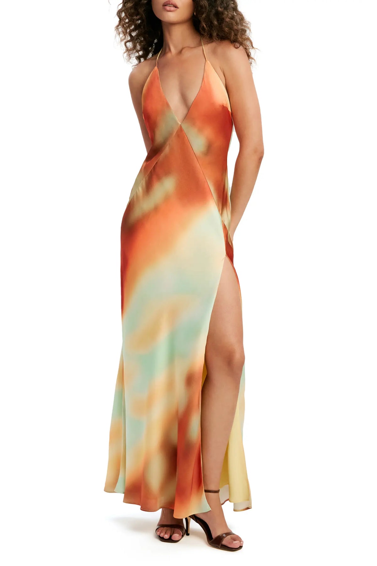 Lizbeth Halter Maxi Dress - Sunrise Lizbeth Halter Maxi Dress - Sunrise