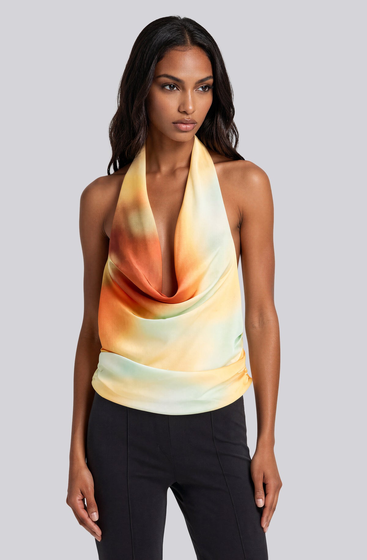 Monet Halter Cowl Neck Top - Sunrise Monet Halter Cowl Neck Top - Sunrise