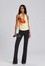 Monet Halter Cowl Neck Top - Sunrise Monet Halter Cowl Neck Top - Sunrise
