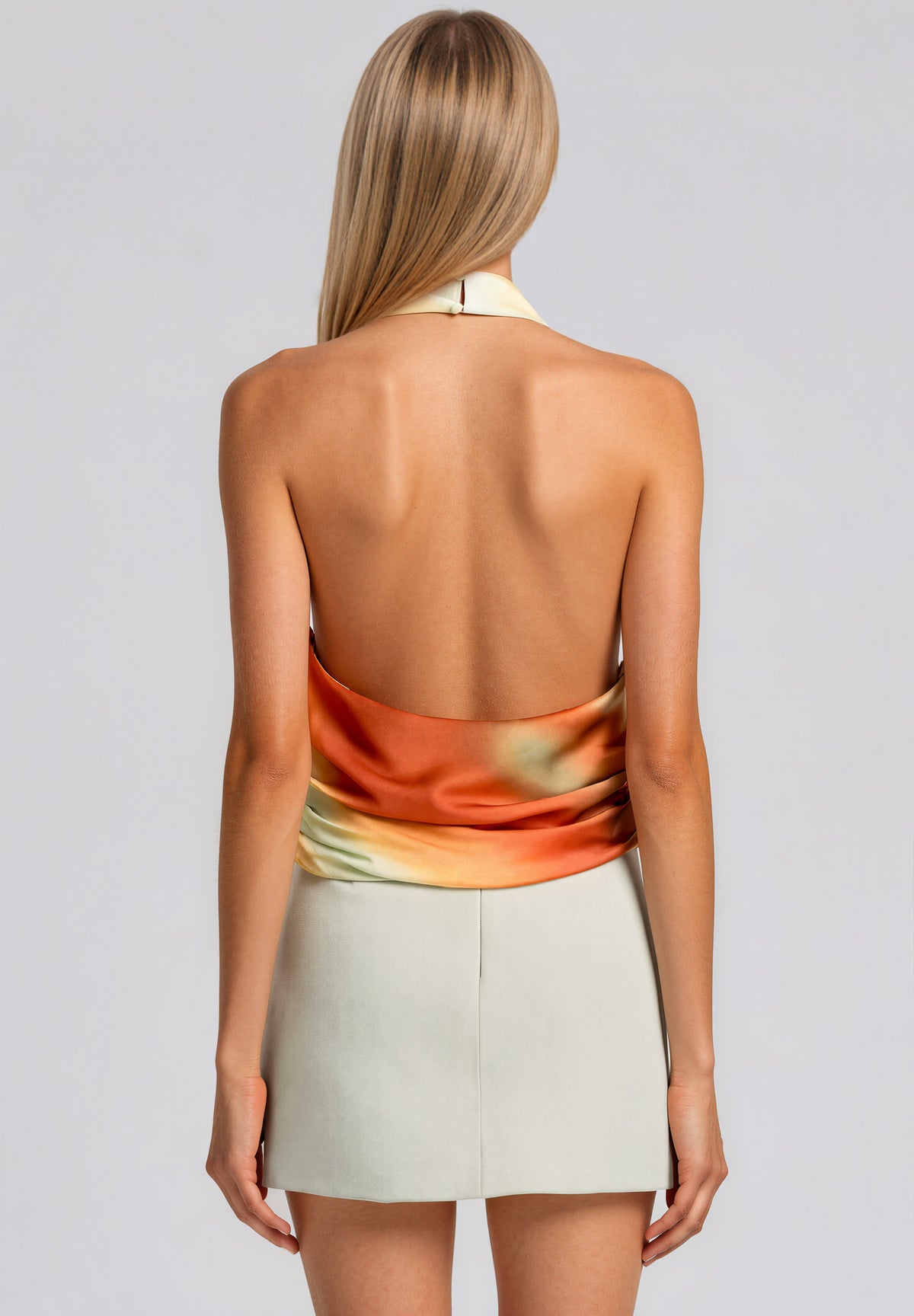 Monet Halter Cowl Neck Top - Sunrise Monet Halter Cowl Neck Top - Sunrise