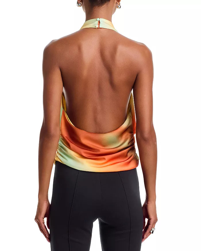 Monet Halter Cowl Neck Top - Sunrise Monet Halter Cowl Neck Top - Sunrise