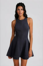Palmer Denim Mini Dress - Dark Denim (Final Sale) Palmer Denim Mini Dress - Dark Denim (Final Sale)