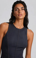 Palmer Denim Mini Dress - Dark Denim (Final Sale) Palmer Denim Mini Dress - Dark Denim (Final Sale)