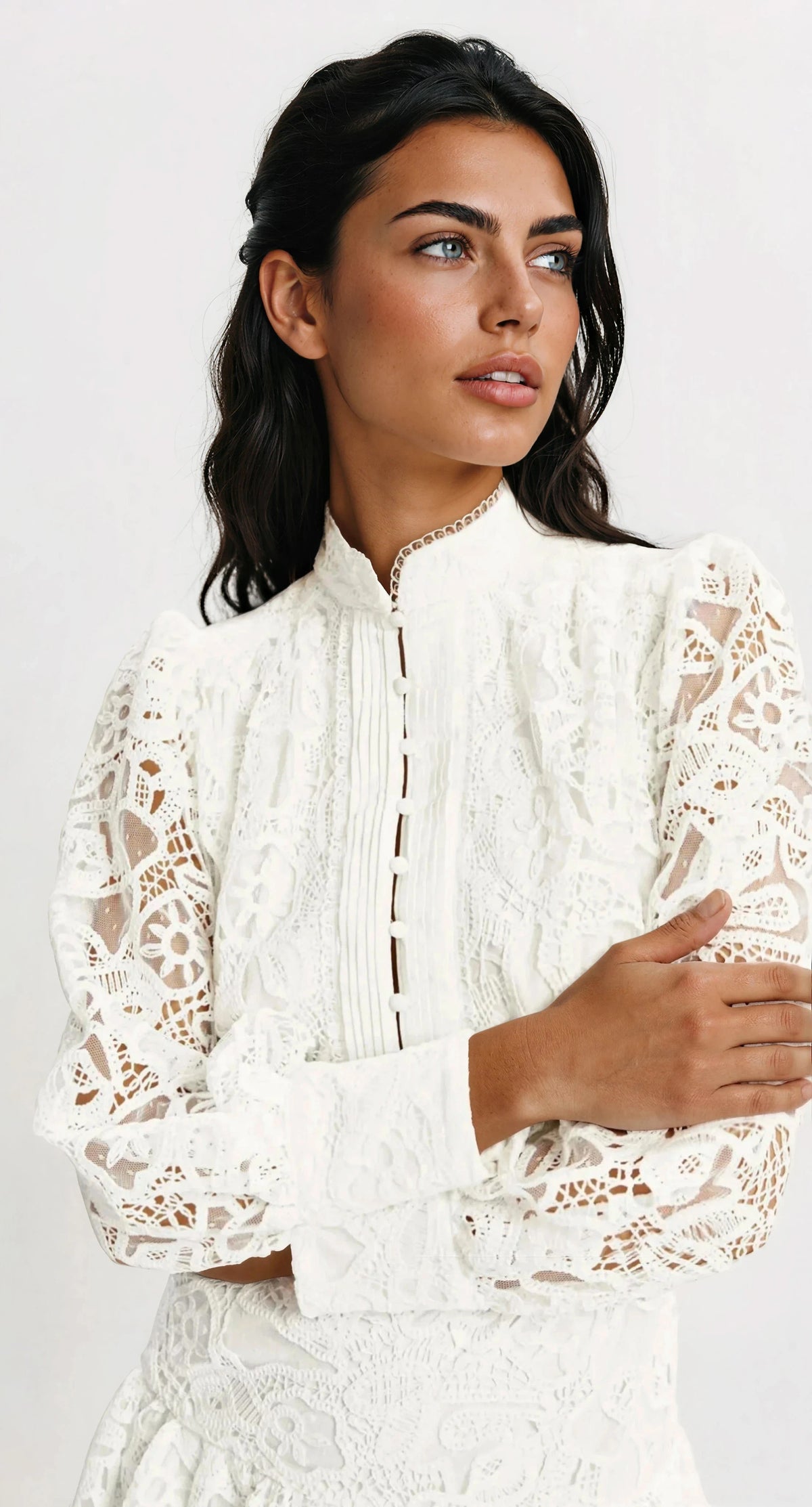 Embroidered Mini Dress – Orchid White (Final Sale) Embroidered Mini Dress – Orchid White (Final Sale)