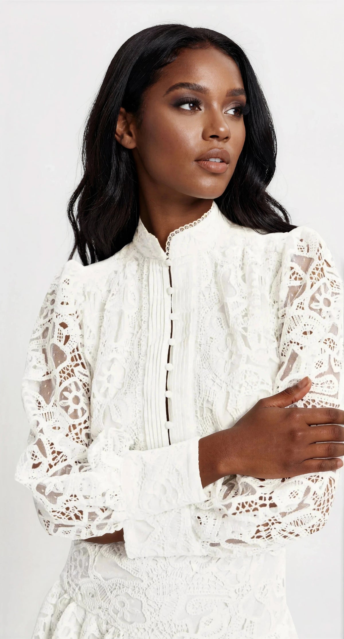 Embroidered Mini Dress – Orchid White (Final Sale) Embroidered Mini Dress – Orchid White (Final Sale)