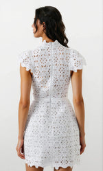 Rowen Hourglass Lace Dress – Orchid White (Final Sale) Rowen Hourglass Lace Dress – Orchid White (Final Sale)