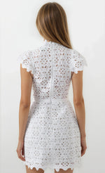 Rowen Hourglass Lace Dress – Orchid White (Final Sale) Rowen Hourglass Lace Dress – Orchid White (Final Sale)