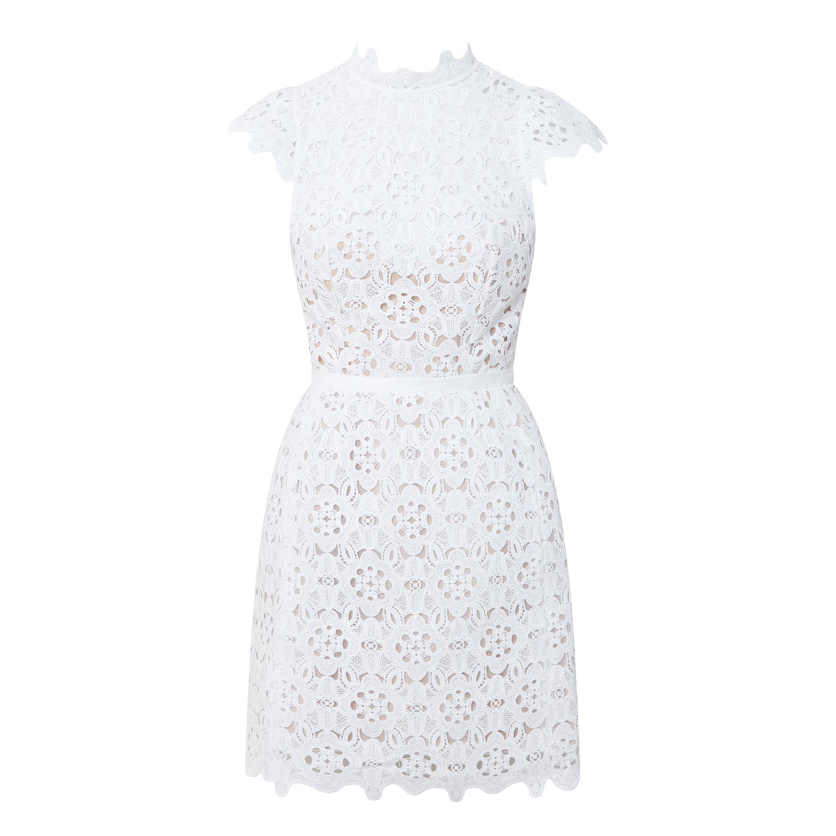 Rowen Hourglass Lace Dress – Orchid White (Final Sale) Rowen Hourglass Lace Dress – Orchid White (Final Sale)