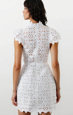 Rowen Hourglass Lace Dress – Orchid White (Final Sale) Rowen Hourglass Lace Dress – Orchid White (Final Sale)