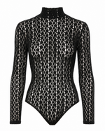 Vezza Floral Mesh Bodysuit – Black (Final Sale) Vezza Floral Mesh Bodysuit – Black (Final Sale)