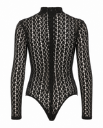Vezza Floral Mesh Bodysuit – Black (Final Sale) Vezza Floral Mesh Bodysuit – Black (Final Sale)