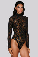 Vezza Floral Mesh Bodysuit – Black (Final Sale) Vezza Floral Mesh Bodysuit – Black (Final Sale)