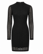 Vezza Floral Mesh Dress – Black (Final Sale) Vezza Floral Mesh Dress – Black (Final Sale)
