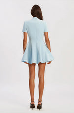 Zephyra Collar Mini Dress – Soft Blue (Final Sale) Zephyra Collar Mini Dress – Soft Blue (Final Sale)