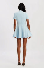 Zephyra Collar Mini Dress – Soft Blue (Final Sale) Zephyra Collar Mini Dress – Soft Blue (Final Sale)