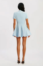 Zephyra Collar Mini Dress – Soft Blue (Final Sale) Zephyra Collar Mini Dress – Soft Blue (Final Sale)