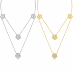 Double Stranded Clover Necklace Double Stranded Clover Necklace