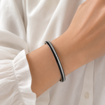 Belle Étoile Tenuto Black Enamel Bangle Belle Étoile Tenuto Black Enamel Bangle