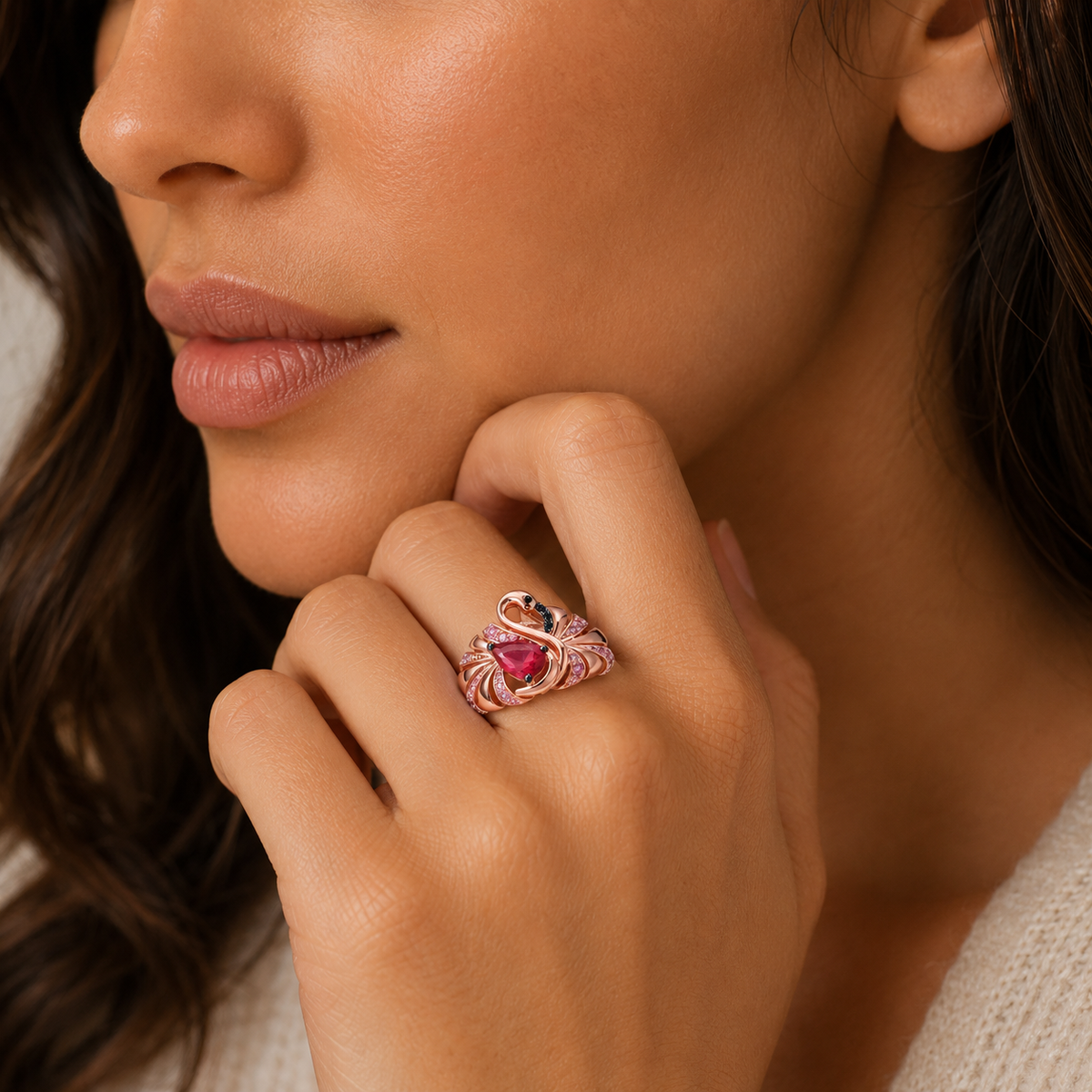 Sterling Silver Flamingo Ring Sterling Silver Flamingo Ring