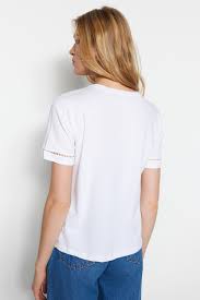 Combo Sleeve Tee - White (Final Sale) Combo Sleeve Tee - White (Final Sale)