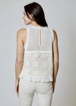 Crochet Tank - Natural (Final Sale) Crochet Tank - Natural (Final Sale)