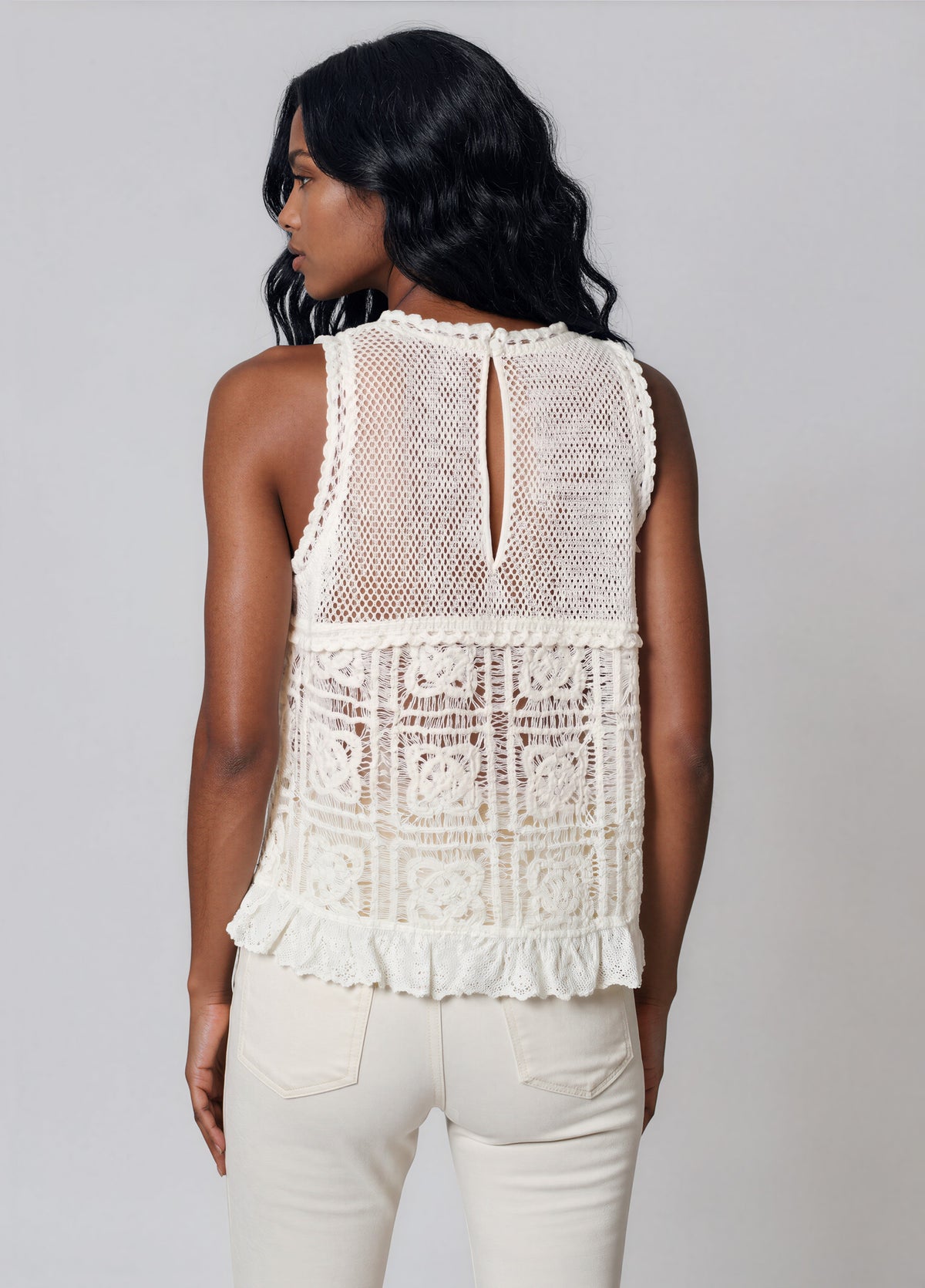 Crochet Tank - Natural (Final Sale) Crochet Tank - Natural (Final Sale)