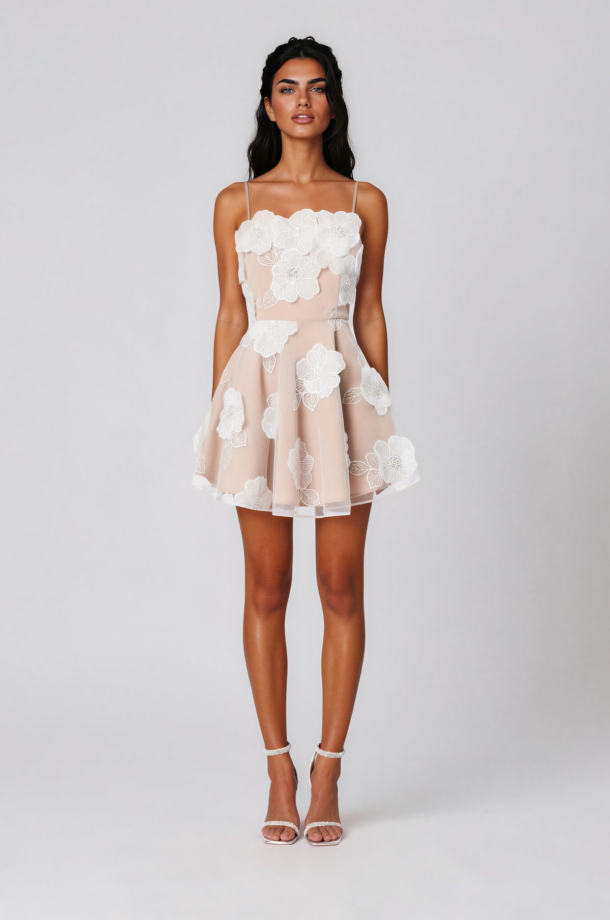 Dahlia Mini Dress - Ivory/Nude (Final Sale) Dahlia Mini Dress - Ivory/Nude (Final Sale)