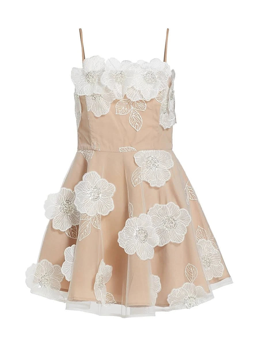 Dahlia Mini Dress - Ivory/Nude (Final Sale) Dahlia Mini Dress - Ivory/Nude (Final Sale)