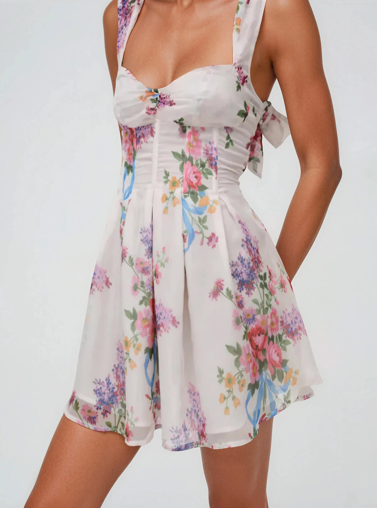 August Mini Dress – White August Mini Dress – White