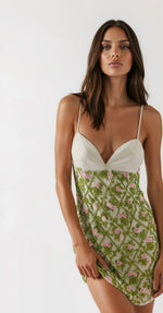 Bridget Beaded Mini Dress - Green Bridget Beaded Mini Dress - Green